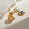 Women's Stainless Steel Geometric Electroplated Earrings