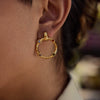Women's Stainless Steel Geometric Electroplated Earrings