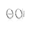 Women's Stainless Steel Geometric Fish Pattern Electroplated Circle Square Line Earrings