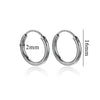 Women's Stainless Steel Geometric Fish Pattern Electroplated Circle Square Line Earrings
