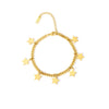 Women's Stainless Steel Geometric Fivepointed Star Pendant Tassel Jewelry With Electroplating