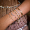 Women's Stainless Steel Geometric French Retro Electroplated Zircon Bracelet Jewelry