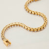 Women's Stainless Steel Geometric French Retro Electroplated Zircon Bracelet Jewelry