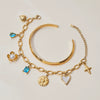 Women's Stainless Steel Geometric Heart Pearl Diamond Flower Bracelet Jewelry With Electroplating Design