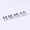 Women's Stainless Steel Geometric Inlaid Zircon Round Earrings