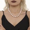 Women's Stainless Steel Geometric Light Luxury Zircon Pendant Collarbone Necklace With Electroplating Brass Chain Buckle
