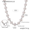 Women's Stainless Steel Geometric Light Luxury Zircon Pendant Collarbone Necklace With Electroplating Brass Chain Buckle