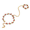 Women's Stainless Steel Geometric Oildrip Cherry Mittens Bracelet Electroplated Light Luxury Highend Jewelry