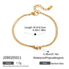 Women's Stainless Steel Geometric Pattern Electroplated Heart And Fivepointed Star Bracelet Jewelry