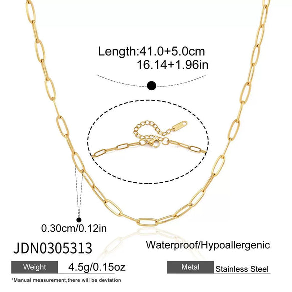 Women's Stainless Steel Geometric Pendant Necklace With Layered Clavicle Chain And Pvd Gold Plating