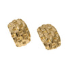 Women's Stainless Steel Geometric Plaid Stud Earrings With Electroplating