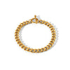 Women's Stainless Steel Geometric Round Grinding Cuban Bracelet With Electroplating