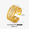 Women's Stainless Steel Geometric Round Opening Adjustment Electroplated Ring