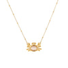 Women's Stainless Steel Geometric Small Crab Pendant Necklace With Electroplating Fashion Style