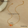 Women's Stainless Steel Geometric Small Crab Pendant Necklace With Electroplating Fashion Style