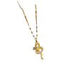 Women's Stainless Steel Geometric Small Snake Micro Diamond Necklace