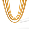 Women's Stainless Steel Geometric Snake Blade Chain Necklace With Electroplating