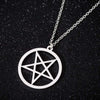 Women's Stainless Steel Geometric Star Pendant Necklace With Electroplated Finish Minimalist Fairy Style O Chain Jewelry
