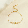 Women's Stainless Steel Geometric Style Electroplated Bracelet