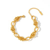 Women's Stainless Steel Geometric Thick Chain Spliced Bracelet With Vacuum Plated Electroplated Finish