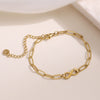 Women's Stainless Steel Geometric Tree Of Life Cross Bracelet 18K Gold Plated