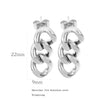 Women's Stainless Steel Geometric Ushaped Jewelry With 18K Gold Plated Electroplating