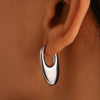 Women's 316L Stainless Steel Geometric Ushaped Polished Pvd Plated Electroplated Earrings