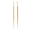 Women's Stainless Steel Geometric Zircon Long Chain Tassel Earrings With Titanium Steel Ear Needles And Pvd Gold Plating