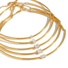 Women's Stainless Steel Gold Tone Necklace With Geometric Zircon Pendant Modern Minimalist Regular Chain Jewelry