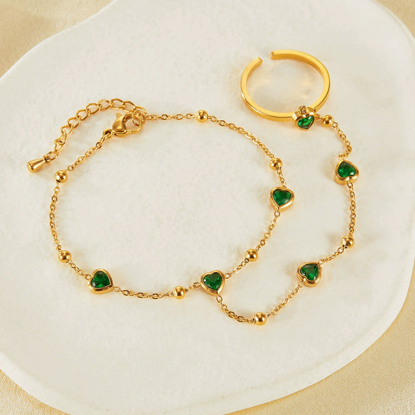 Women's Stainless Steel Hand Chain Jewelry With Ushaped Design And Electroplating