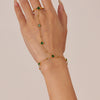 Women's Stainless Steel Hand Chain Jewelry With Ushaped Design And Electroplating