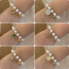 Women's Stainless Steel Handmade Original Design Bead Drop Oil Eye Bracelet