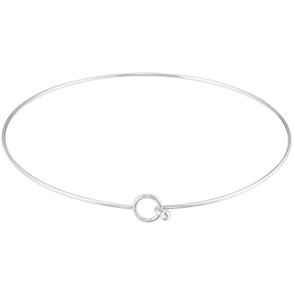 Women's Stainless Steel Handmade Simple Geometric Pattern Round Collar Necklace With Regular Chain
