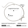 Women's Stainless Steel Heart Pattern Bow Series Earrings Necklace Ring With Butterfly Tassel And Electroplating