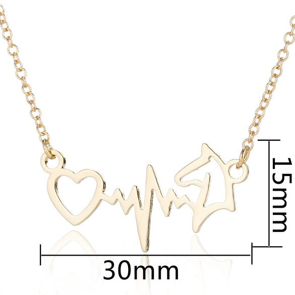 Women's Stainless Steel Heart Pendant Necklace With Electroplated Finish And Ochain Fashion Jewelry