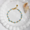 Women's Stainless Steel Heart Shape Fashion Sweet Bracelet With Electroplating