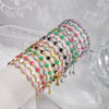Women's Stainless Steel Heart Shape Fashion Sweet Bracelet With Electroplating