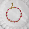 Women's Stainless Steel Heart Shape Fashion Sweet Bracelet With Electroplating