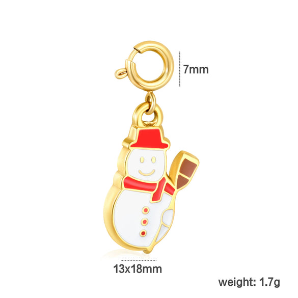 Women's Stainless Steel Heart Water Drop And Bell Pendant Necklace And Earrings Set With Electroplated Geometric Design