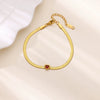Women's Stainless Steel Heartshaped Geometric Creative Minimalist Electroplated Bracelet