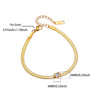 Women's Stainless Steel Heartshaped Geometric Creative Minimalist Electroplated Bracelet