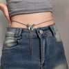 Women's Stainless Steel Hiphop Style Metal Waist Chain Fragrance Dualuse Accessories