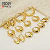 Women's 316L Stainless Steel Hollow Ushape Geometric Electroplating Earrings