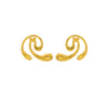 Women's Stainless Steel Irregular Geometric Leaf Flower Earrings Simple Modern Electroplated Fashion Jewelry