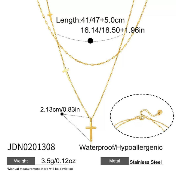 Women's Stainless Steel Jewelry Accessories Ring Necklace Bracelet With Pvd Furnace Vacuum Real Gold Plating