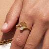 Women's Stainless Steel Jewelry Accessories Ring Necklace Bracelet With Pvd Furnace Vacuum Real Gold Plating