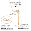 Women's Stainless Steel Jewelry Accessories Ring Necklace Bracelet With Pvd Furnace Vacuum Real Gold Plating