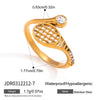 Women's Stainless Steel Jewelry Accessories Ring Necklace Bracelet With Pvd Furnace Vacuum Real Gold Plating
