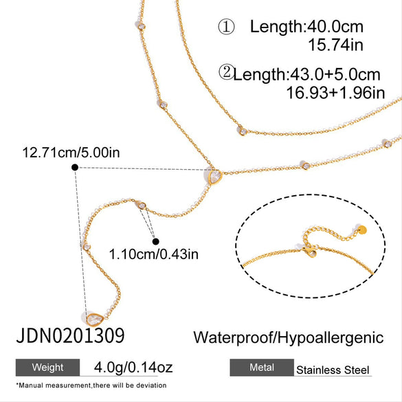 Women's Stainless Steel Jewelry Accessories Ring Necklace Bracelet With Pvd Furnace Vacuum Real Gold Plating