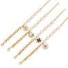 Women's Stainless Steel Jewelry Eye Bracelet With Pearl Moon And Star Pattern Electroplated